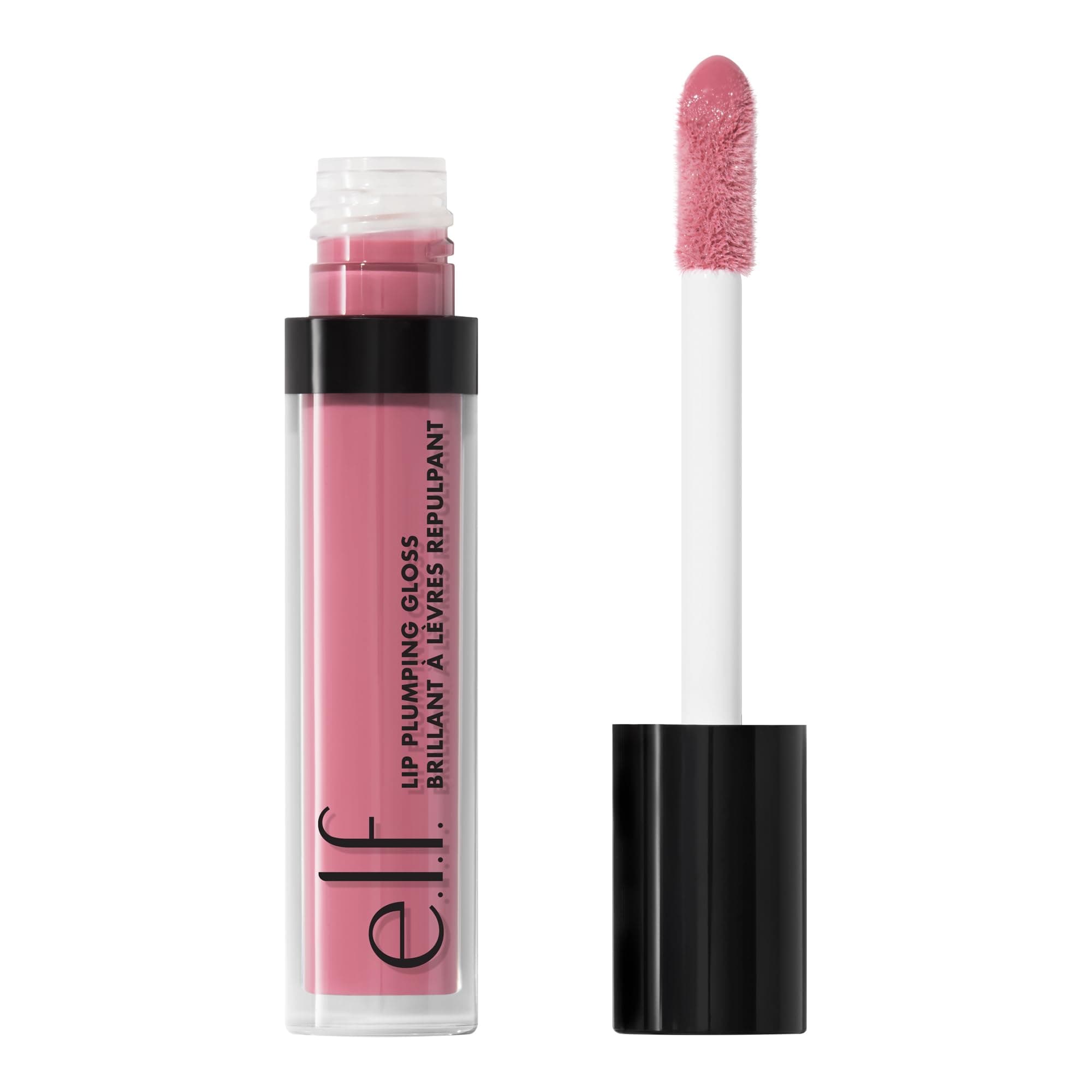 Lip Plumping Gloss, Hydrating, Nourishing, Invigorating, High-Shine, Plumps, Volumizes, Cools, Soothes, Sparkling Rosé, Shimmer, 0.09 Oz