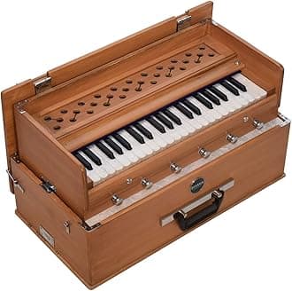 Bhava Classic "Kirtan" Harmonium | Standard Edition | Professionally Tuned | Shipped from U.S. | 42 Key,Portable Harmonium Perfect for Yoga,Kirtan | Travel Ready,Fits in Overhead Compartment Natural