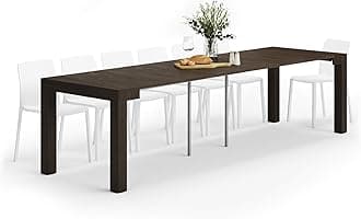 Mobili Fiver, First Extendable Console Table 17.7(120) x35.4 in, Dark Walnut, Made in Italy