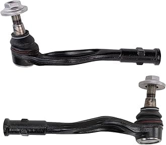 TRQ Front Outer Tie Rod Set Compatible with Audi