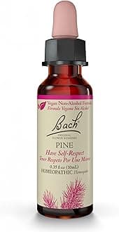 Bach Original Flower Remedies, Pine (Non-Alcohol Formula) - Have Self-Respect - Natural Homeopathic Flower Essence for Emotional Balance - Vegan, Gluten Free, Sugar Free - 10mL Dropper