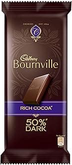Cadbury Bournville Rich Cocoa Dark Chocolate Bar, 80 gm (Pack of 5) - India