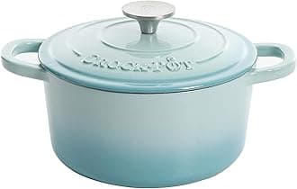 Crock Pot Artisan Round Enameled Cast Iron Dutch Oven, 5-Quart, Aqua