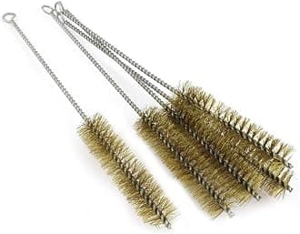 YXQ Tube Brush Brass Wire 30mm Bottle 12.6inch Long-Handle Bristle Cleaning 6Pcs