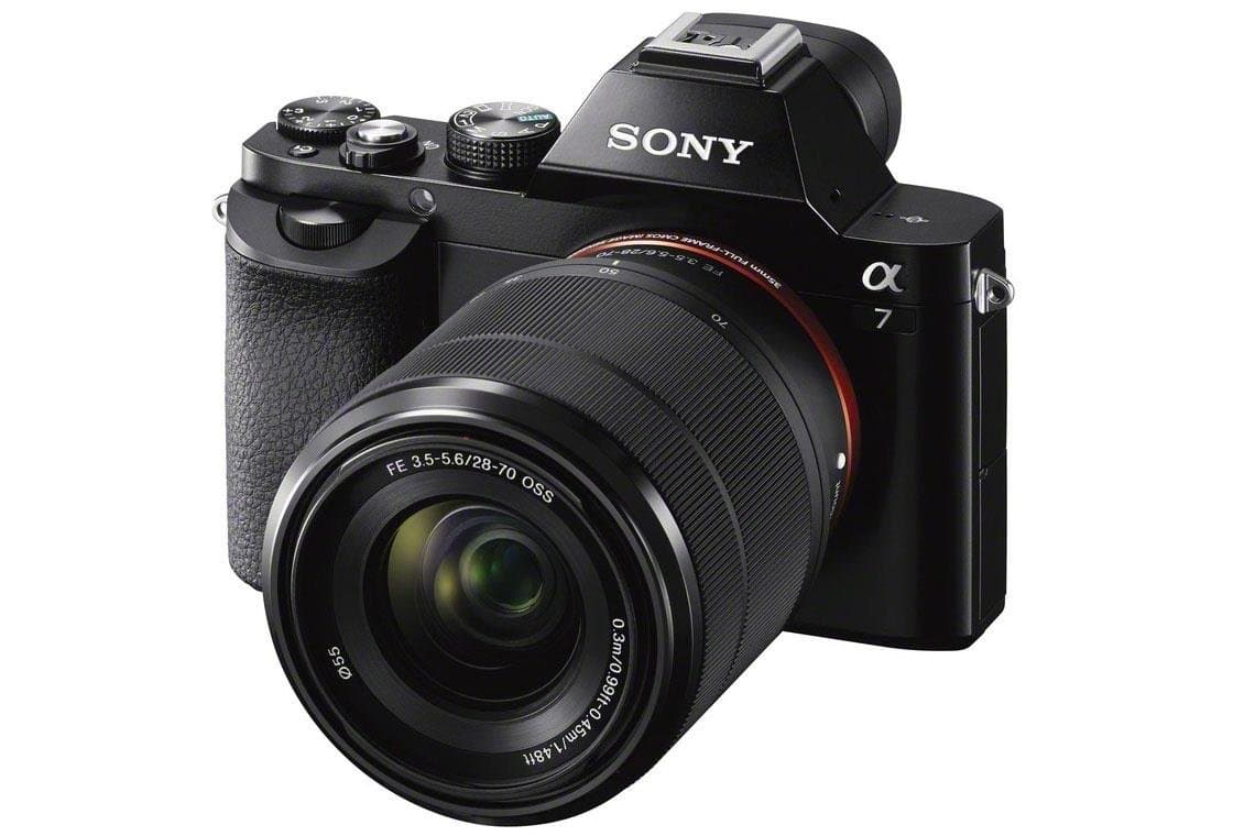 Sony a7 Full Frame Interchangeable Lens Camera with SEL-2870 Zoom Lens - Black (24.3MP) 3 inch LCD