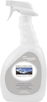 SMELLS BEGONE 27 oz Air Freshener Spray - Odor Eliminator - Eliminates Odors from Smoke, Trash Cans, Pets, Cars and Boats - Fragrance Free