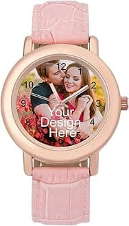 Custom Photo Watch - Personalized Watches with Your Own Picture/Text - For Men & Women