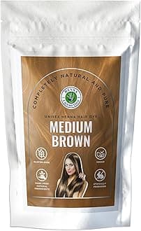 Natural Henna Hair Color Dye, 100% Pure Henna Powder for Hair Growth Organic (Medium Brown, 100 Gr + Free 50 Gr.)