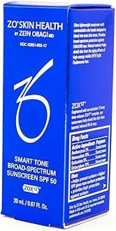 ZO Skin Health Smart Tone Broad-Spectrum Sunscreen SPF 50 Travel Size 0.67 Fl Oz