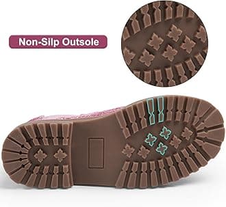 HARVEST LAND Girls Boots Kids Ankle Boots Zipper School Shoes Elegant Big Kid Fashion Winter Boots Zip-up Short Flat Bootie for Junior/Yourth