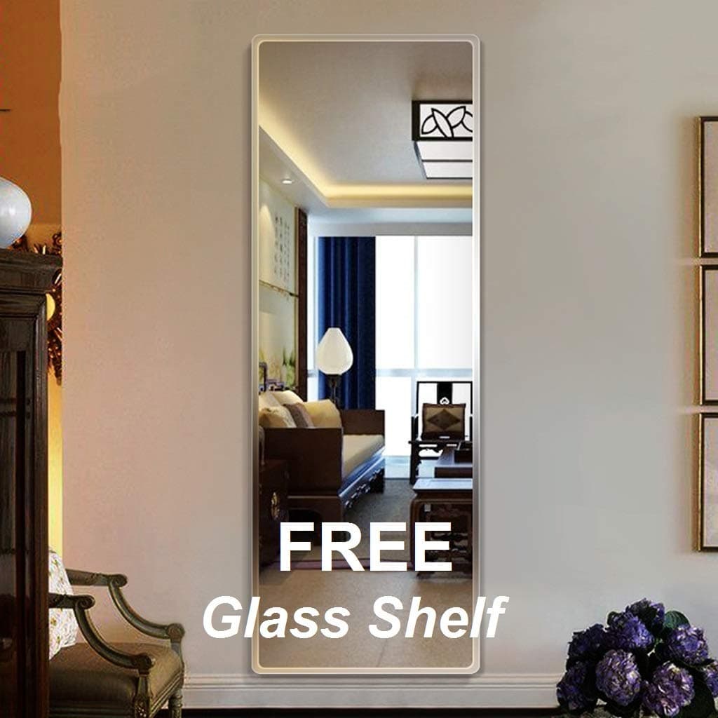 Creative Arts n Frames Long Beveled Smooth Edges Frameless Rectangular Wall Mount Mirror (18x42 inch, unframed)