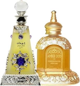 RASASIXtra Value Collection I Arba Wardat and Amber Ood I Gift Collection I Natural, Alcohal Free, Vegan, Attar/Ittar I Perfumes (Xtra Value Collection #1)