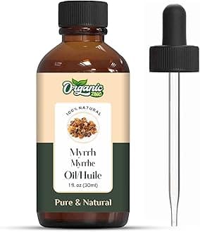Organic Zing Myrrh Oil (Commiphora Myrrha) Oil | Pure & Natural Essential Oil for Aroma, Diffuser, Skincare & Massage- 30ml/1.01fl oz