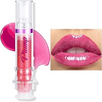 Erinde Natural Spicy Lip Plumping Booster & Oil, Ultra-Hydrating Plump Lip Plumper, Glossy Finish Fuller Lip Plumping Lip Gloss for Women Girls, 03#