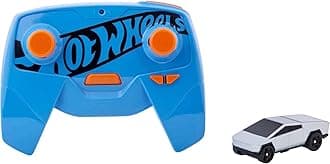 RC Tesla Cybertruck 1:64 Scale, Remote-Control Toy Vehicle, Works On & Off Track, Includes Track Adapter