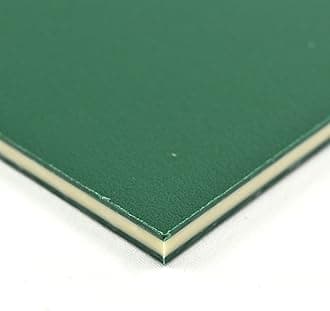 BuyPlastic King ColorCore Plastic Sheet 1/4" x 24" x 48" Green-Tan-Green Color Core, HDPE Board, High Density Polyethylene Panel