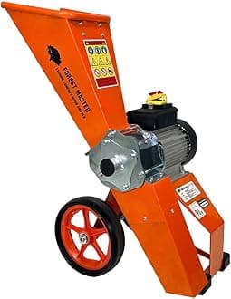 FM4DDE-MUL Electric 4HP Garden Shredder, Wood Chipper & Mulcher – Chips Branches up to 50mm – Compact, Lightweight Design – Adjustable Chute – UK Engineered