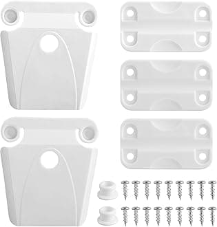 Cooler Hinge and Latch and Screws Kit, High Strength Cooler Latch Replacement Parts. Ice Chest Plastic Hinges, Latch Posts, and Screws. for Ice Cooler.