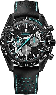 Pagani Design PD1779 Moon Back Men's Watches Luxury Quartz Watch Men Skeleton Sport Chronograph AR Sapphire Glass Wrist Watch