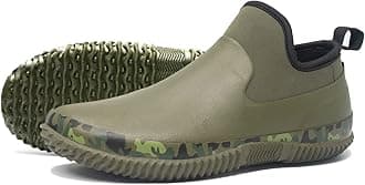 SWIFT*FROGUnisex Waterproof Garden Shoes Ankle Rain Boots Mud Muck Rubber Slip-On Footwear with Comfort Insole for Women Men