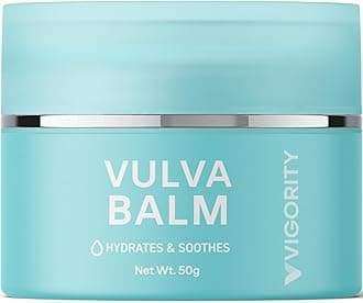 Vulva Balm Vaginal Moisturizer for Women: Natural Vulva Moisturizer & Vulva Cream for Dryness, Itch, Odor & Irritation - Menopause Support With Beeswax, Shea Butter, Emu Oil, and CoQ10 - Estrogen Free