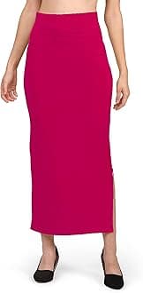 Stretchable Saree Shapewear Petticoat for Women, Cotton Blended,Petticoat,Skirts for Women,Shape Wear Dress for Saree