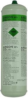 Argon CO2 Disposable Welder Gas Bottle 60 L Litre For Gas Gasless Mig 1368