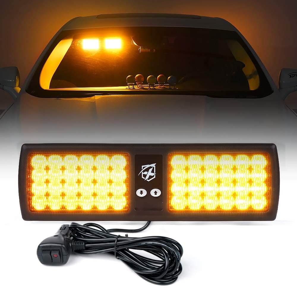 Xprite 48LED Visor Strobe Lights