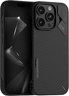 A16 Aramid Fiber for iPhone 16 Pro Case | Ultra Slim | Real Cooling | Compatible with MagSafe Black