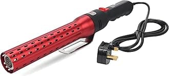 – Fast Electric Charcoal Fire Starter, Outdoor Charcoal Lighter, 60 Second Lighting Charcoal for BBQ Grill, Fireplace, Blower, Campfire (Red)