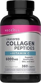 Super Collagen with Vitamin C, 360 Collagen Pills, #1 Collagen Tablet Brand, Non-GMO, Grass Fed, Gluten Free, Collagen Peptides Types 1 & 3 for Hair, Skin, Nails & Joints (Packaging May Vary)