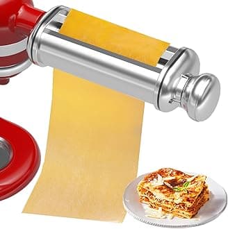 - Pasta Roller for All KitchenAid Stand Mixer, Electric Dough Roller with 8 Different Thickness Adjustments, Stainless Steel Pasta Paker Attachment Kitchen Aid Accessories and Attachments