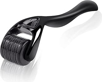 URAQT Derma Roller, 1.5mm Beard Roller, 540 Titanium Micro Needling Rollers for Men and Women, Beard Growth Rollers for Stimulate Hair Growth, Facial Skin Care, Scar Removal