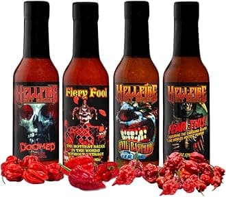 Hellfire Hot Sauce Wing Fest Variety Pack Gift Set (4 Bottles)