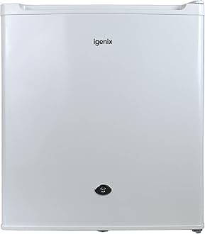 Igenix IG3751 Table Top Mini Freezer with 35 Litre Capacity, Ideal for Additional Freezer Space with 1 Shelf, Reversible and Lockable Door, White