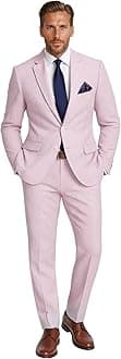 Emigre Men's 100% Cotton Striped Seersucker Suit