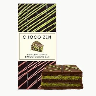 Choco Zen Premium Dubai Chocolate Pistachio Kunafa Bar (100g, Dark Chocolate) – Luxury Dessert, Gourmet, Rich with Premium Roasted Pistachio & Crispy Kunafa, Dubai Chocolate Gift