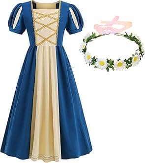 Renaissance Medieval Dress Princess Dress Girls Irish Costume Cosplay Retro Gown Birthday Halloween Xmas Party
