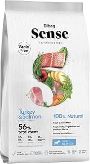 Dibaq Sense Puppy Turkey & Salmon Grain Free Hypoallergenic All Breeds Dog Gravy Food (2 Kg), 1 Count
