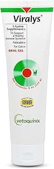 Vetoquinol Viralys Daily L-Lysine Gel for Cats and Kittens, Maple Flavored Lysine Supplement for Cats and Kittens to Support Immune Health, Normal Eye Function and Respiratory Health, 5oz
