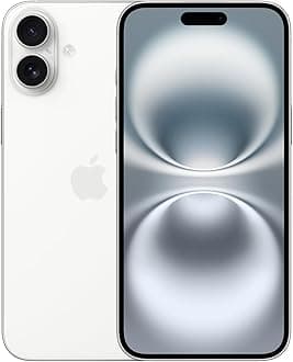 - iPhone 16 Plus 128 GB: 5G Mobile Phone with Camera Control, A18 Chip and a Big Boost in Battery Life. Works with AirPods; White