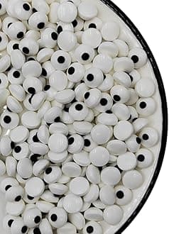 Eastron Edible Small Candy Eyeballs Eyes Cake Cupcake Toppers Cookie Decorations Dessert Sprinkles for Halloween Christmas Birthday Party Supplies 2.75 Ounce