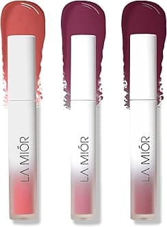 LAMIOR La Mior Long-Lasting Juicy Lip Stain | Pack Of 3 | 16-Hour Stay, Transfer-Proof, Gel-To-Oil, Plumping, Hydrating | Shade: Surreal Spring