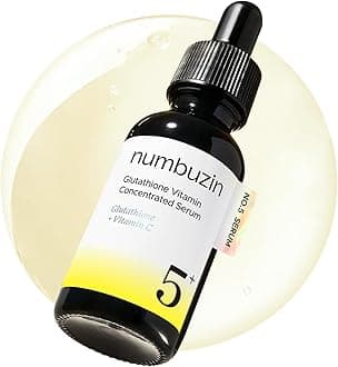 numbuzin No.5 Vitamin Concentrated Serum, Dark Spot Care, Glutathione & Vitamin Serum, Korean Skincare, Tranexamic Acid 4%, Niacinamide 5%, for a Radiant-Looking Glow 1.01 fl oz