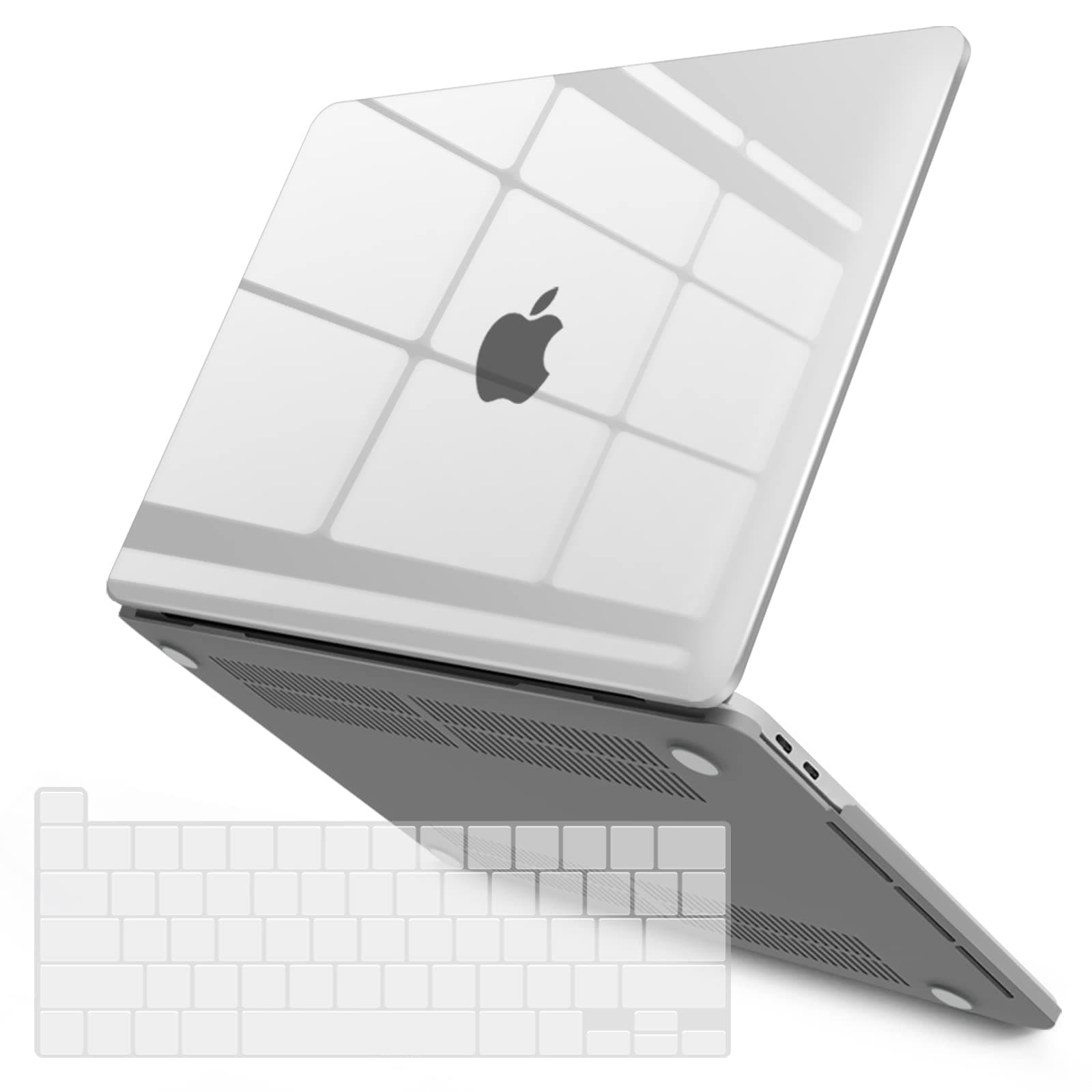 Compatible with MacBook Pro 13 Inch Case M2 M1 2026 2025 2024 2023 2022 A2338 A2289 A2251 A2159 A1989 A1706 A1708, Hard Shell Case & Keyboard Cover for Mac Pro 13, Crystal Clear, T13CYCL+1A