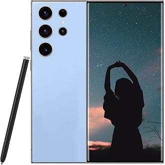 S24 Ultra, Unlocked Phones, 8GB+256GB Dual SIM Dual Standby, Android 14.0, 5G Cell Phone, 6800mAh Battery Fast Charging Mobile Phone, 6.8 Inch FHD+ 120Hz Screen (Blue)