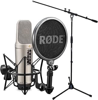 Rode NT2-A XLR Condenser Microphone Set + Keepdrum Boom Microphone Stand