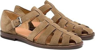 European and Amenrican Mens Fisherman Sandals,Summer Leather Casual Baotou Breathable Fisherman Shoes.