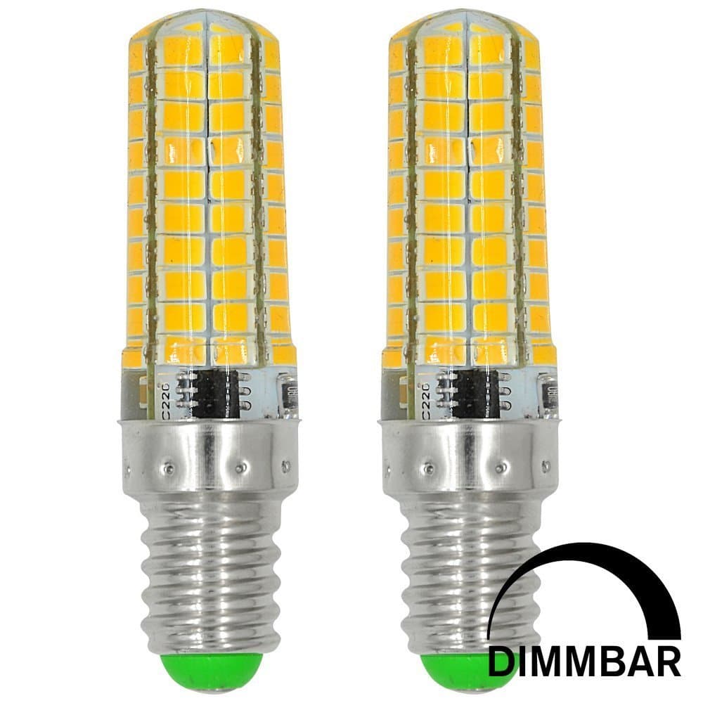 ACCKA 2/Pack E14 dimmable light bulb 110V-130V AC 110V 120V 6W Warm White, 2700K, Led Candle Light Bulbs Dimmable, E14 Candle Light