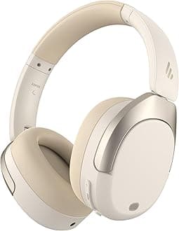 Edifier W830NB Wireless Over Ear Headphones with -45 dB ANC, 94 Hours Battery, LDAC Hi-Res Sound, Spatial Audio, Quick Charge, Bluetooth V5.4 - Ivory